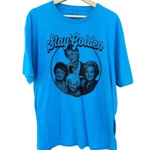 Stay Golden Golden Girls TV show Blue shirt Size XL